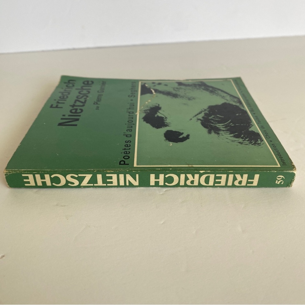 Nietzsche poètes d'aujourd'hui Pierre Garnier Seghers 1970 Vintage French Book